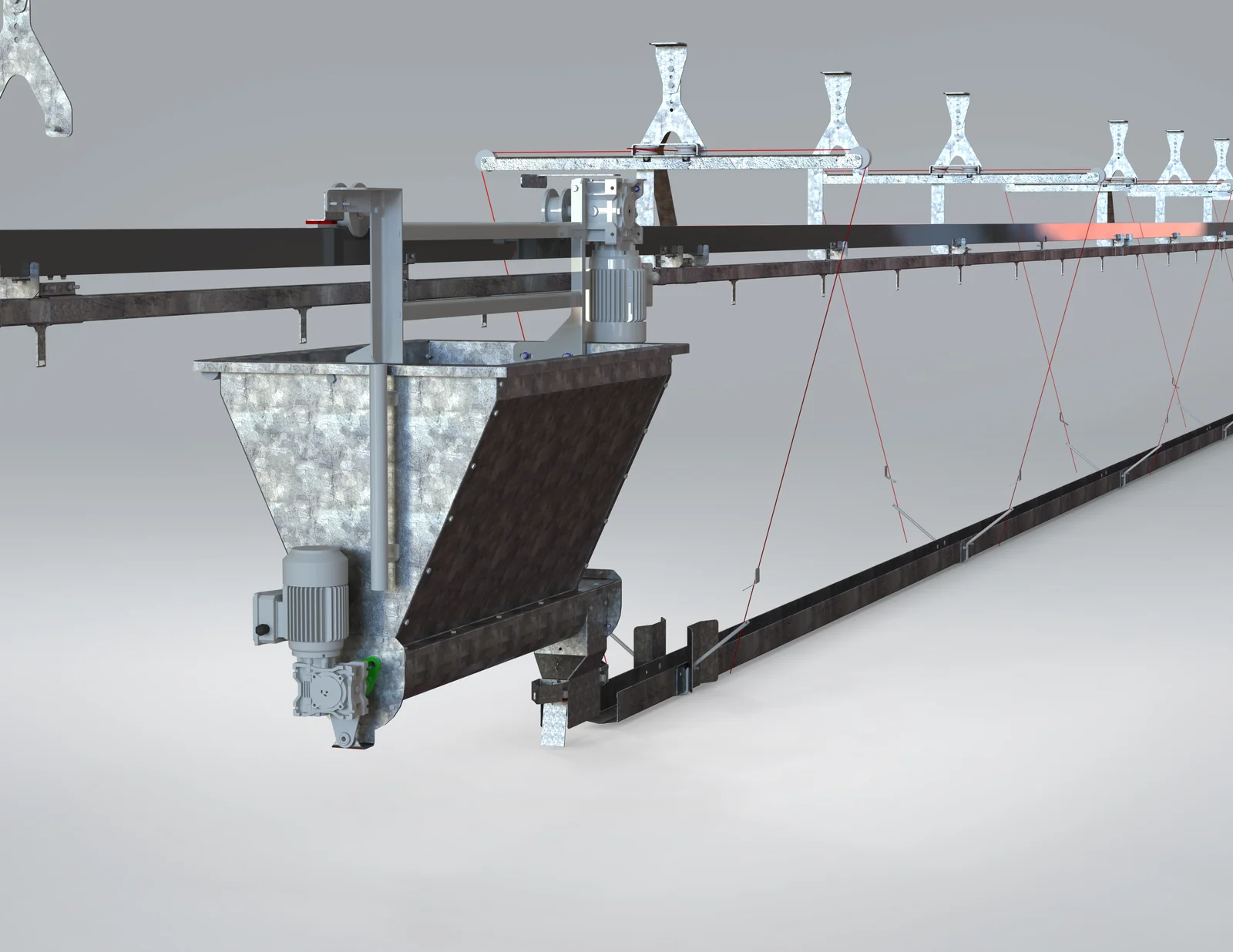 Comedouro Automático Aéreo para Galos