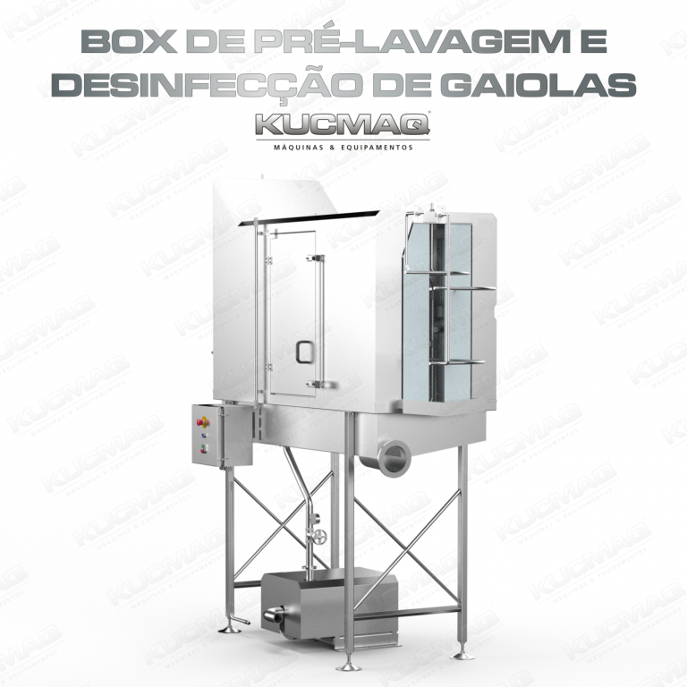 Box de Pré-Lavagem e Desinfecção de Gaiolas